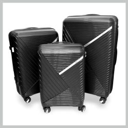 Earthy čierna sada kufrov earth03