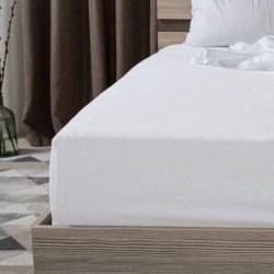 Biela napínacie plachta 140 x 200 cm