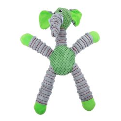   Pískajúca plyšová hračka pre psov – slon, extra odolná – 42 cm holm0707