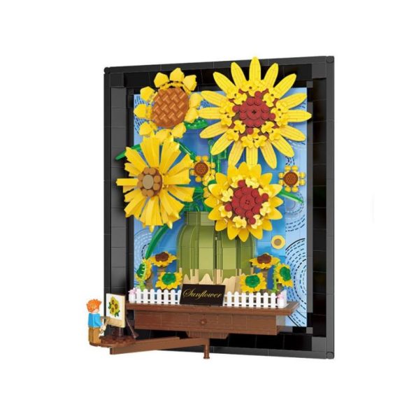 Van Gogh Slnečnice – 3D stavebnicová maľba holm20057