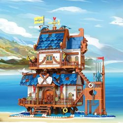   <p>Stavebná sada Reobrix Stredoveká rybárska chata (2450 dielov) holm20075