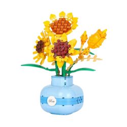   BALODY Mini Blocks – Stavebná sada na výrobu vázy na slnečnice (559 dielov) holm20077