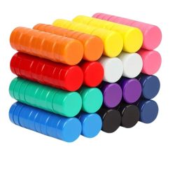   40-dielna sada magnetov v rôznych farbách – pre použitie v kancelárii a doma holm20174