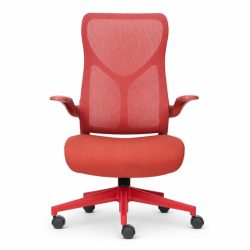   Ergonomická kancelárska stolička NearHub EC10, červená, holm20332