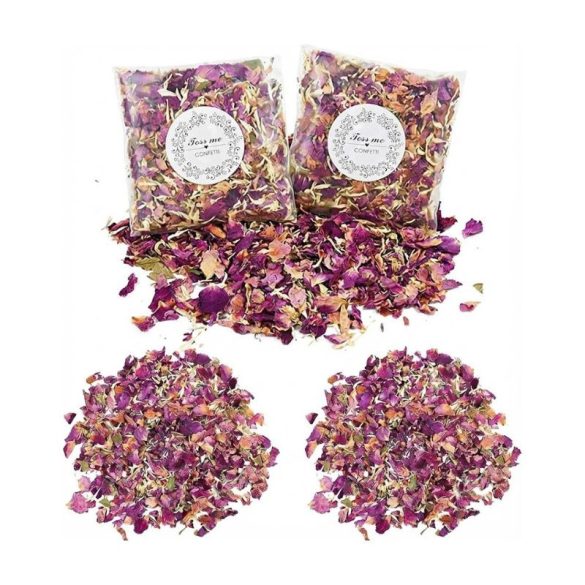 Prémiový set sušených ružových lupienkov ako konfety holm30037