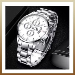 Strieborné hodinky Michael holm6838