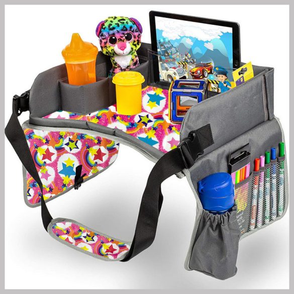 Prenosný detský stolík do auta so zásuvkami holm8487