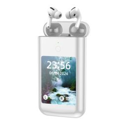   TF20 Bezdrôtové slúchadlá s 2,8" dotykovým displejom, biele – holm8615