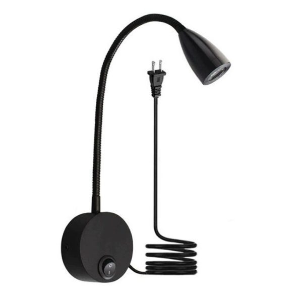 Flexibilná LED čitateľská lampa na montáž na stenu 3 W 4000 K holm8728