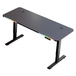   Elektricky nastaviteľný herný stôl s RGB osvetlením – 140×60 cm holm8810