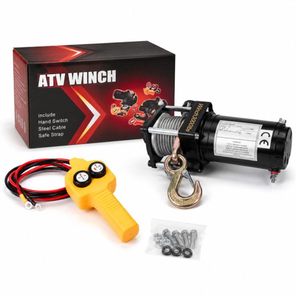 ATV Winch 12V / 3000 lbs (1361 kg) Elektrický navijak holm8899