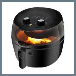   Nineshield Teplovzdušná fritéza s otočnou lopatkou, 8L 1500W – KB6001M holm9637