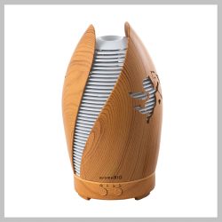   Zvlhčovač vzduchu s vôňou kvetín a efektom dreva s LED osvetlením