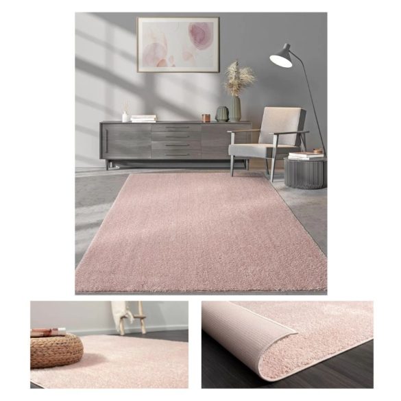 Mäkký koberec ružový 120 × 170 cm – relaxpink120