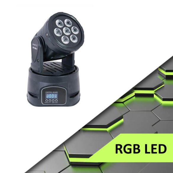 Robotická lampa s 7 RGB LED diódami
