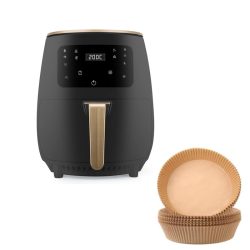   Exkluzívna bezolejová 6 litrová fritéza S18 darček 50 kusov papiera na pečenie