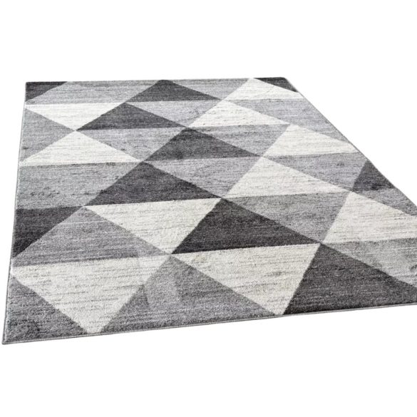 Koberec Torino 4580 – sivý/čierny, moderný vzorovaný koberec 200 x 280 cm