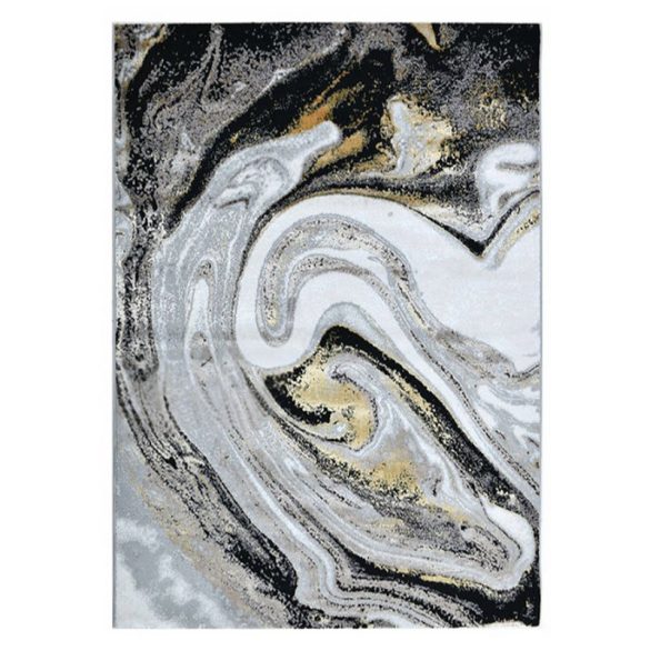 Luxusný koberec Toscana 163 čierno-zlatý 80 x 150 cm