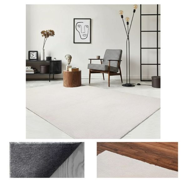 Plyšový koberec Biela 200x280cm veluxwhite-200